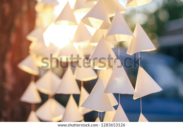 Original Wedding Decoration Hanging Ceiling Stock Photo Edit Now