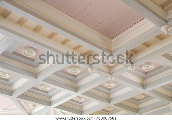 Original Wooden Ceiling Fancy Trim Stock Photo Edit Now