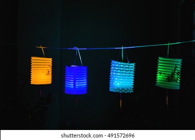 The original,evergreen and popular paper lantern exist when chinese first discovered bamboo paper / Colorful lanterns / Widely used by people decorating their houses during the mid-autumn festival

d  - Powered by Shutterstock