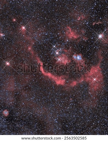 Orion constellation. Barnards loop. Orion nebula. Witch’s Head Nebula. Rosette nebula. 