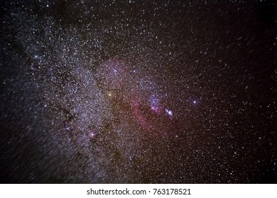 The Orion Constellation With Nebula M42 And Barnards Loop