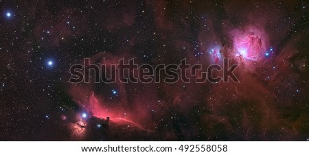 Orion molecular cloud complex cover the Horsehead Nebula the Orion Nebula and the Orion Belt