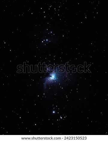 Orion Nebula in the dark deep sky of Guadalajara with a star tracker an only one photo