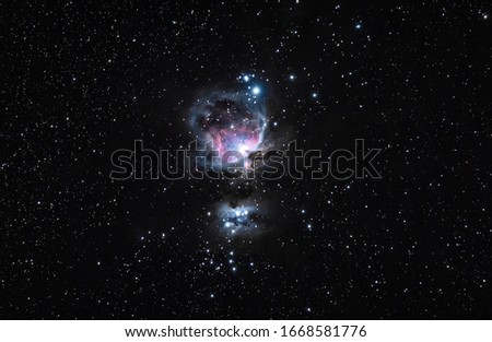 orion nebulq in the space
