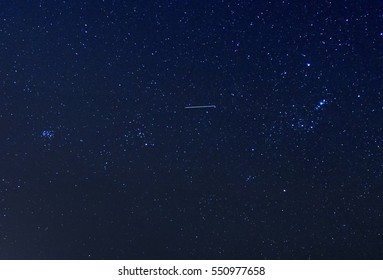 Orion, Pleiades And Shooting Star At Terrigal Australia.