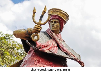 Orisha Statue In The Beautiful City Of Brasilia In Brazil