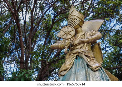 Orisha Statue In The Beautiful City Of Brasilia In Brazil