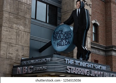 Orlando, Fl/ Dec 12, 2018: New York Jimmy Fallon Universal Studios Sign