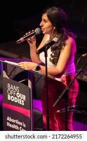 Orlando, FL - June 27, 2022: Florida State Representative Anna Eskamani Speaks Before A Crowd At A Pro-choice Rally At The Beacham Theater.