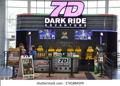 ORLANDO, FL – NOV 29: 7D Dark Ride Adventure At ICON Park In Orlando, Florida, As Seen On Nov 29, 2019.