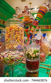 ORLANDO FLORIDA - 18 JULY 2017. Candy Store At Wizarding World Of Harry Potter In The Universal Orlando Resort. 