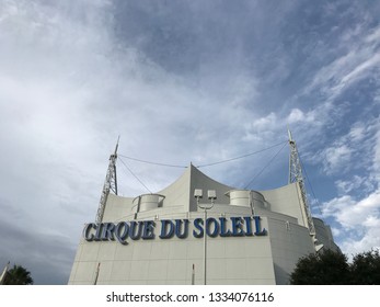 Orlando Florida August 9 2018: Cirque Du Soleil Tent . 