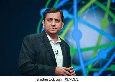 ORLANDO, FLORIDA - JANUARY 18: IBM Watson Solutions General Manager Manoj Saxena Delivers An Address To IBM Lotusphere 2012 Conference On January 18, 2012 In Orlando, FL.