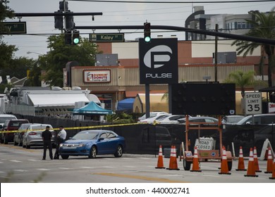 ORLANDO, FLORIDA - June 13: Scene Of The Pulse Nightclub Shooting, Where Omar Mateen Shot And Killed 50 Revellers And Injured 53