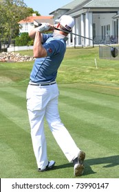 ORLANDO, FLORIDA - MARCH 23: Zach Johnson Tees Off At The Arnold Palmer Invitational Golf Tournament On March 23, 2011 In Orlando, Florida.