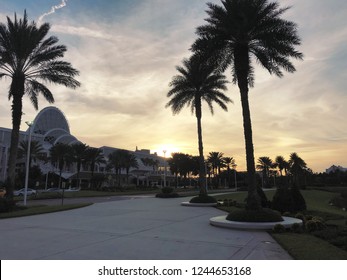 Orlando Florida Nov 25th - Sidewalk to the Orange County Convention Center photo image