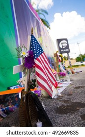 ORLANDO, FLORIDA OCTOBER - 1, 2016: Pulse Nightclub Shooting, Where Omar Mateen Shot And Killed 50 Revellers And Injured 53. 