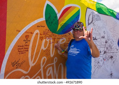 ORLANDO, FLORIDA OCTOBER - 1, 2016: Pulse Nightclub Shooting, Where Omar Mateen Shot And Killed 50 Revellers And Injured 53. 