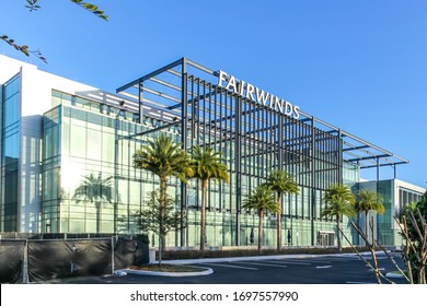 Orlando, Florida, USA - February 8, 2020: Fairwinds headquarters building in Orlando, Florida, USA. Fairwinds Credit Union is an American member-owned credit union. 
