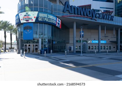 Orlando, Florida, USA - January 20, 2022: Amway Center In Orlando, Florida, USA. Amway Center Is An Indoor Arena Located In Downtown Orlando.