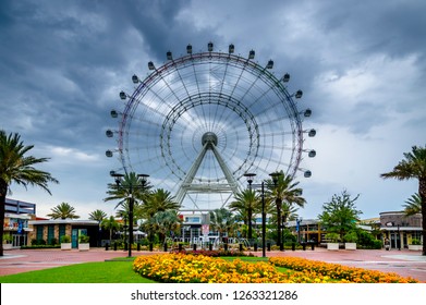 Orlando, Florida, USA - May 04 2016 - Orlando Eye Ferris Wheel On International Drive