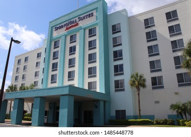 Orlando Florida-USA August 9,2019:  Springhill Suites By Marriott.