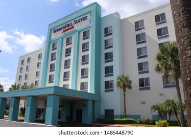 Orlando Florida-USA August 9,2019:  Springhill Suites By Marriott.