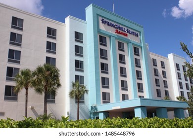 Orlando Florida-USA August 9,2019:  Springhill Suites By Marriott.