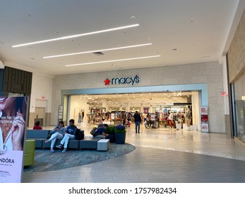 Orlando, FL/USA-2/17/20: The Macy's Storefront At The Florida Mall In Orlando, Florida.