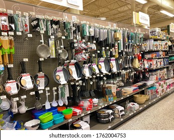 Orlando, FL/USA-5/30/20:  A display of houseware products at a Publix grocery store.