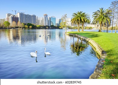 Orlando. Located In Lake Eola Park, Orlando, Florida, USA.