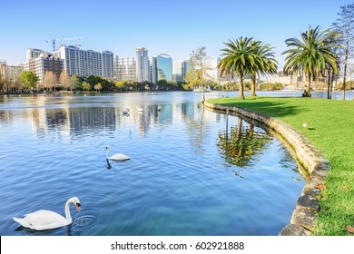 Orlando. Located In Lake Eola Park, Orlando, Florida, USA.