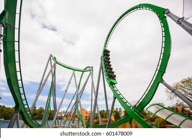 Roller Coaster Ride Images Stock Photos Vectors