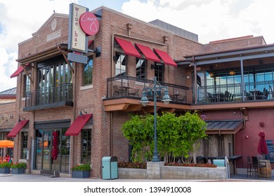 ORLANDO, USA: MAY 01 2019: Exterior Image Of The Wine Bar George Resturant Shop Front