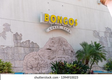 ORLANDO, USA: MAY 01 2019: Exterior Image Of The Bongos Cuban Cafe Resturant Sign