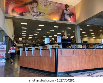 Orlando,FL/USA-10/9/19: The Interior Of A LA Fitness Center In Orlando, FL.