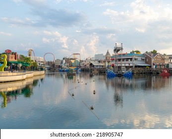 ORLANDO,USA - AUGUST 23, 2014 : General View Of The  Universal Studios Florida Theme Park