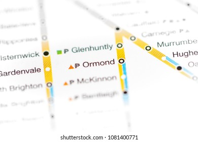 Ormond Station. Melbourne Metro Map. On A Map. 