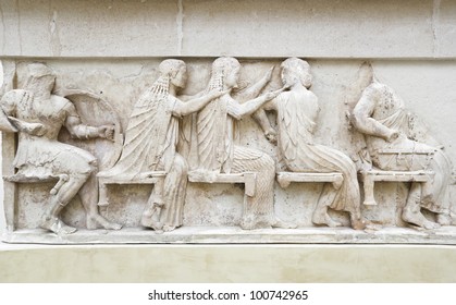 Stuc grecque stuc plâtre bas relief grand Grèce sculpture Greek image