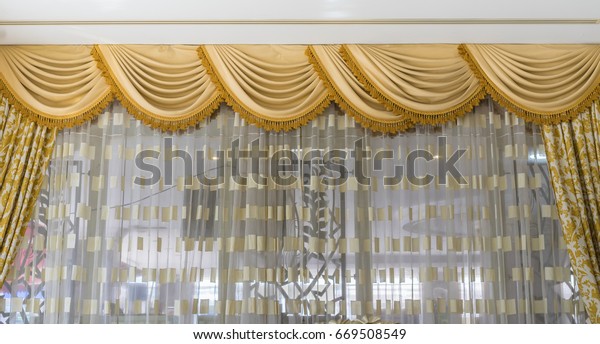 Ornamental Curtains Drapes Luxury Hotel Stock Photo Edit Now