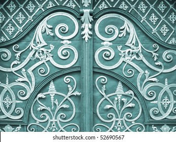 ornamented iron door closeup. More of this motif & more ornaments in my port.
