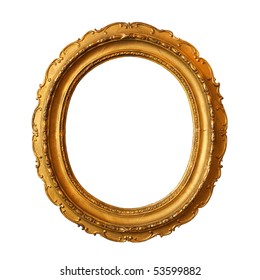 Ornamented, Very Old, Gold Plated Empty Picture Frame For Putting Your Pictures In