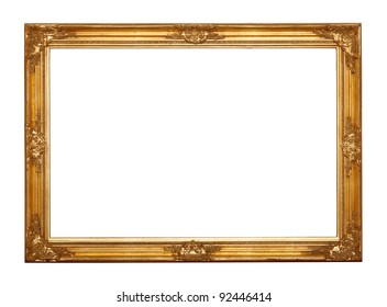 Ornamented, Very Old, Gold Plated Empty Picture Frame For Putting Your Pictures In