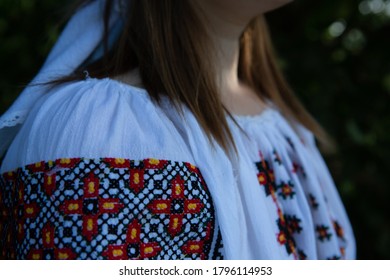 Ornaments On Traditional Romanian Blouse