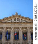 The ornate facade of Palazzo Zanca, Messina