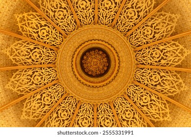 Ornate Marble Dome Ceiling of Monserrate Palace, Sintra, Portugal - Powered by Shutterstock