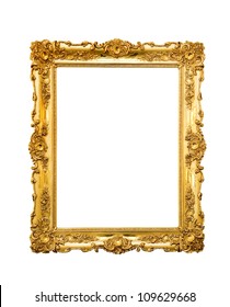 Ornate Picture Frame Hanging On A Wall