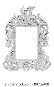 Ornate Vintage White Frame