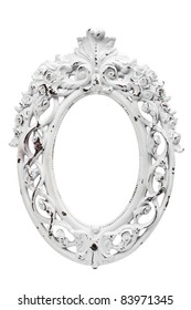 Ornate Vintage White Frame