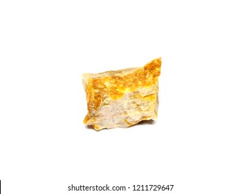 Orthoclase Rock On A White Background